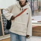 Planet Embroidered Fleece Hoodie