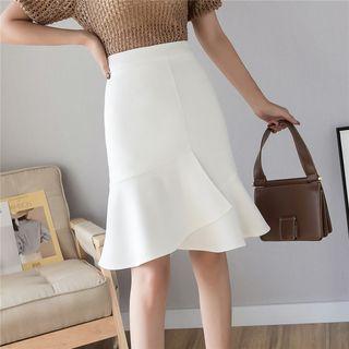 Flared Hem A-line Skirt