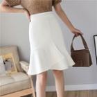 Flared Hem A-line Skirt