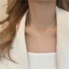 Alloy Choker 3584 - Necklace - Silver - One Size
