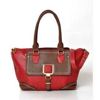Buckled Shoulder Bag Red - One Size