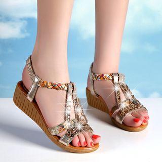 Wedge-heel Platform Sandals