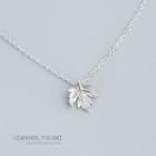 925 Sterling Silver Leaf Pendant Necklace S925 Sterling Silver - One Size