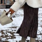 Animal Print Midi A-line Skirt / Wide Leg Pants