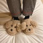 Furry Dog Slippers