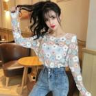 Floral Sheer Top