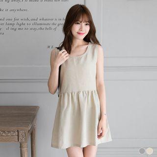 Sleeveless Round Neck A-line Dress