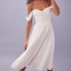 Cap Shoulder Mesh Plain Dress