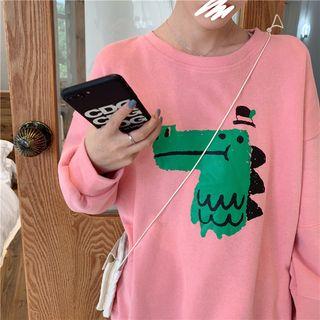 Cartoon Crocodile Sweatshirt