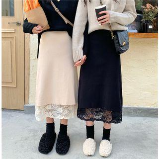 Two Way Lace Midi Skirt