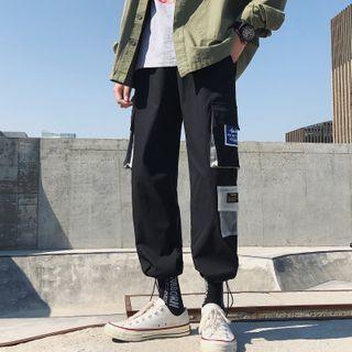 Applique Cargo Cropped Pants