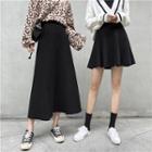 Knit A-line Skirt / Midi Skirt