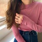 Mock0turtleneck Long-sleeve T-shirt