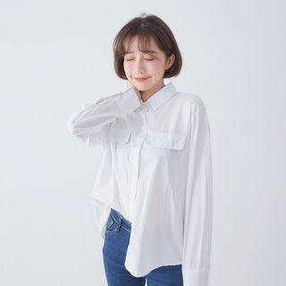 Plain Shirt 01 - White - One Size