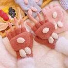 Chenille Rabbit Gloves
