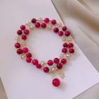 Faux Crystal Layered Bracelet Bracelet - As Shown In Figure - One Size