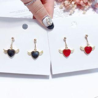 Flying Heart Dangle Earring