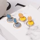 Layered Hoop Stud Earrings