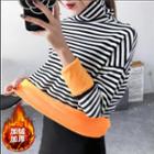 Turtleneck Sweater Stripe - Black & White - One Size