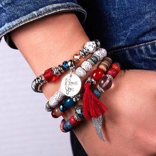 Set Of 5: Bead Bracelet (various Designs)