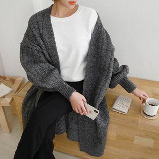 Tall Size Wool Blend M Lange Cardigan