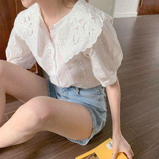 Eyelet Laced Blouse