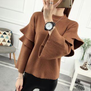 Layered Bell-sleeve Sweater