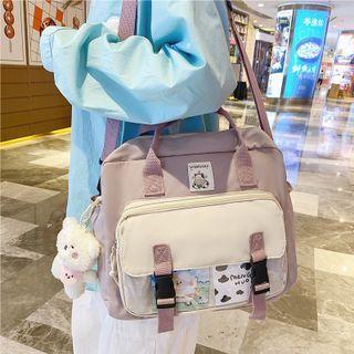 Pvc Panel Applique Crossbody Bag / Bag Charm / Set