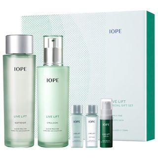 Iope - Live Lift Special Kit: Softener 150ml + 15ml + Emulsion 130ml + 15ml + Serum 5ml 5pcs