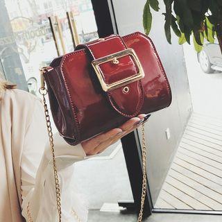 Strapped Patent Crossbody Bag