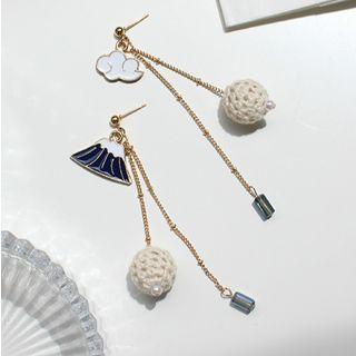 Non-matching Fuji Mountain Dangle Earring 1 Pair - Fuji Mountain - One Size
