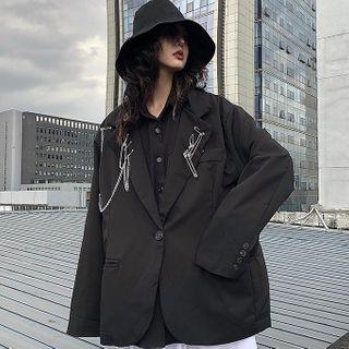 Chain Single-button Blazer