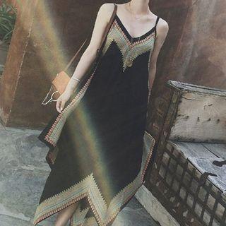 Spaghetti Strap Patterned Dress