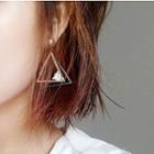 Rhinestone Triangle Statement Earrings