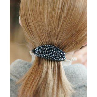 Beaded Oval Hair Clamp