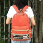 Canvas Patterned Backpack