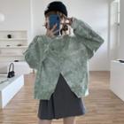 Slit Pullover Grayish Green - One Size