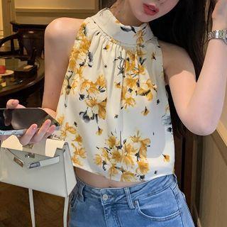Floral Print Sleeveless Blouse (various Designs)
