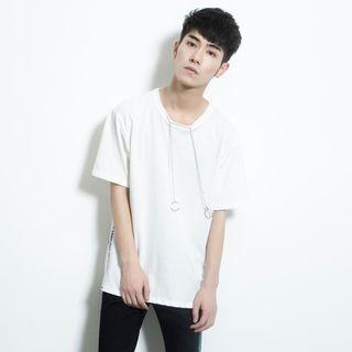 Hoop Lettering Short Sleeve T-shirt