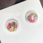 Fruit Earring 1 Pair - E27a - 925 Silver - Multicolour - One Size