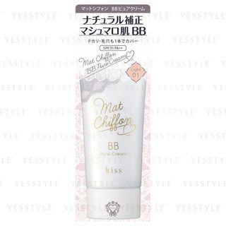 Kiss - Matt Chiffon Bb Pure Cream Spf 31 Pa++ (#01 Light One Tone Bright Natural Color) 1 Pc