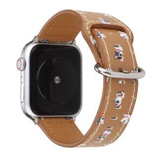 Print Faux Leather Apple Watch Band