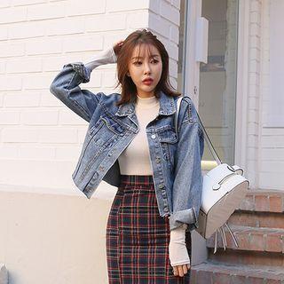 Row-hem Denim Jacket