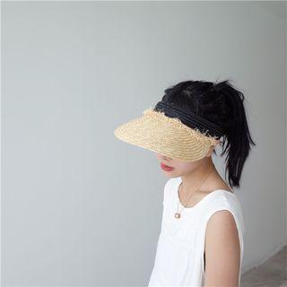 Fringed Straw Visor