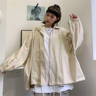 Long-sleeve Cargo Drawstring Jacket