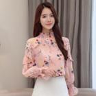 Chiffon Floral Print Blouse