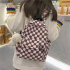 Checkerboard Lightweight Backpack / Bag Charm / Set