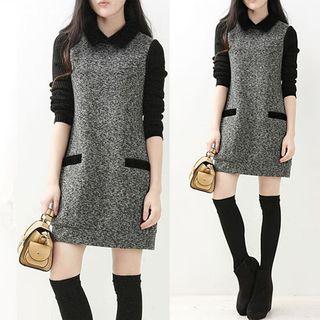 Long Sleeve Collared Dress