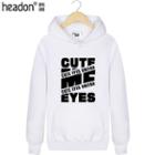 Lettering Hooded Couple Matching Pullover