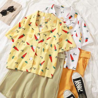 Fruit Printed Shirt / Casual Pants